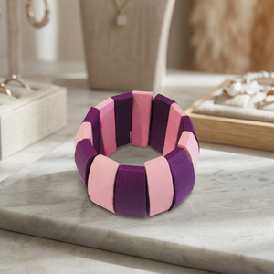 Pulseras de Resina Premium Hechas a Mano, Tamaño Estándar, Pulidas, para Mujer, Moda Étnica, Uso Diario |   Artesanías de Resina - Product Image 1
