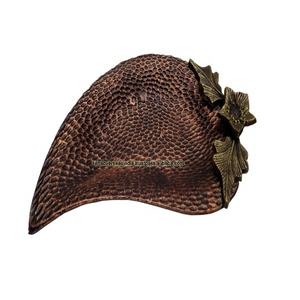 Plateau de service en Aluminium martelé avec poignée pour noix et bonbons en forme de feuille - Product Image 1