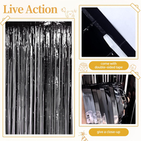 Kit d'arche de guirlande de ballons noirs et dorés en gros pour fête d'anniversaire, ballons pour toile de fond de fête DIY