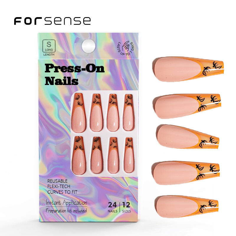 Pointe française orange