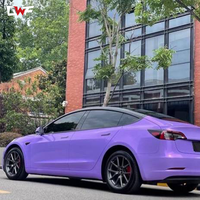 Film de protection de peinture TPU PPF violet magique, film anti-rayures, fabrication de film PPF couleur, film TPU pour enveloppement de voiture, couleur TPU PPF
