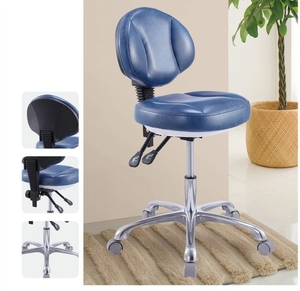 Tabouret dentaire économique en PU Chaise pivotante élévatrice pour assistant <span class=keywords><strong>de</strong></span> <span class=keywords><strong>dentiste</strong></span> Tabouret roulant souple pour salon <span class=keywords><strong>de</strong></span> beauté Clinique - Product Image 2