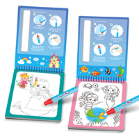 Livre de coloriage à l'eau réutilisable magique design princesse personnalisé peinture pour enfants avec livres d'eau pour enfants