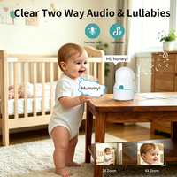 Babyphone avec caméra sans fil, écran HD IPS de 6 pouces, batterie 5000 mAh, mode VOX, détection sonore, communication bidirectionnelle sur 1000 pieds, sans Wi-Fi