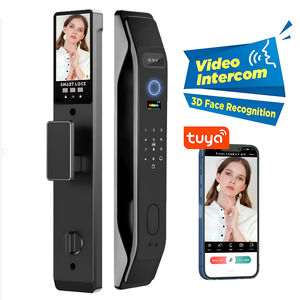 全自動耐久スマートドアロックTUYA WIFIフェイス3D認識キー指紋生体防犯カメラ - Product Image 4