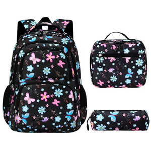 Girls 3-Piece Backpack Set, Large Capacity School Bookbag, Support Wholesale OEM ODM Custom Logo - Product Image 3