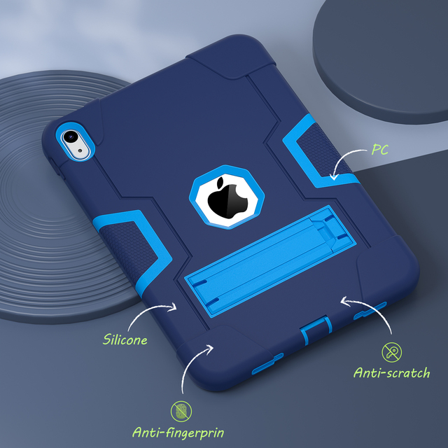 Rugged Armor Case for iPad A16 11th Gen 2025 iPad 10th Gen 10.9 2022 with Kickstand Heavy Duty Slim Cover OEM ODM