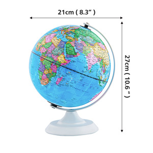 Globo Terráqueo de Enseñanza de Alta Definición con Luz Nocturna <span class=keywords><strong>para</strong></span> Estudiantes de <span class=keywords><strong>Primaria</strong></span> y Secundaria, 20 cm, MAC-F07 MAXCARE PLA, Geografía - Product Image 3