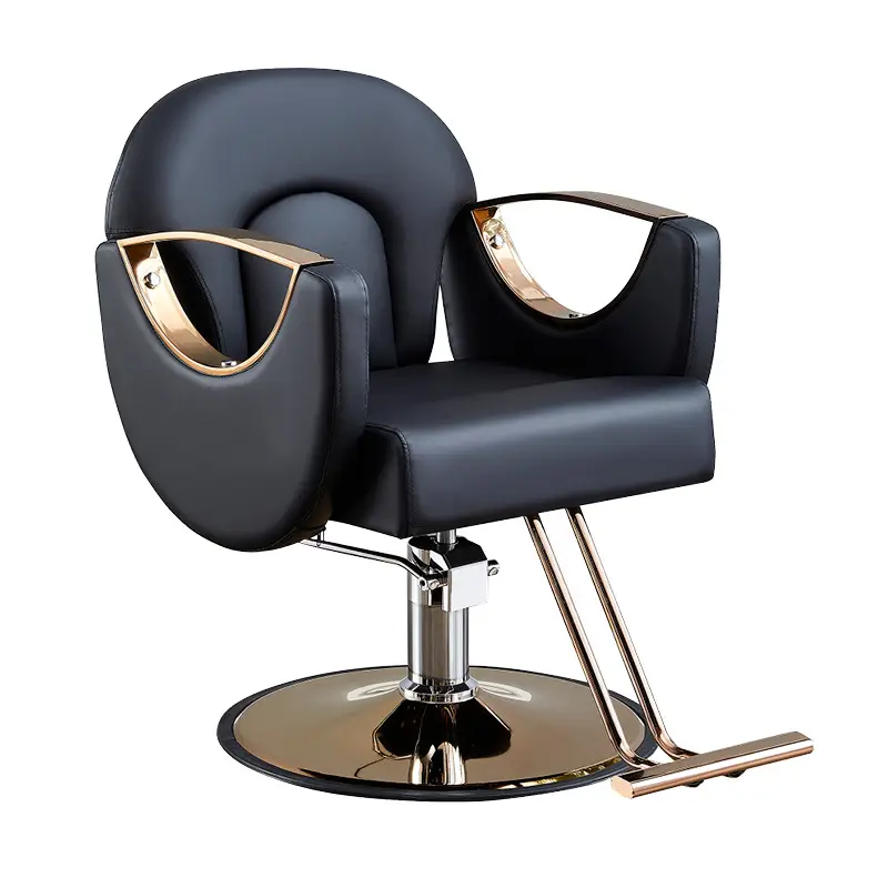 Silla de decoración de peluquería para peluquería, silla de elevación giratoria de 360 grados para estilista