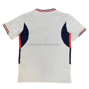 定制批发2025 2026新赛季足球衫黑色红色条纹优质男式足球衫 - Product Image 4