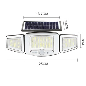 Lampe <span class=keywords><strong>solaire</strong></span> de sécurité pour jardin, étanche IP65, rechargeable par USB, 231 LED, 3 modes, <span class=keywords><strong>détecteur</strong></span> de mouvement PIR, lumière <span class=keywords><strong>solaire</strong></span> murale LED - Product Image 6