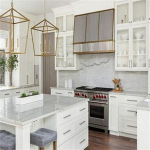 Custom-<strong>made</strong> American Style MDF Cupboard Set Kitchen Cabinet <strong>Ready</strong> <strong>Made</strong> for Apartments and Villas Summer Kitchen Cabinets - Product Image 3