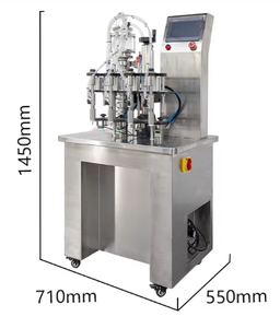 4 Nozzles Semi Automatic Cosmetic Small Liquid Essential Oil Bottle Filler Equipment Perfume Fragrance <strong>Refill</strong> Filling Machine - Product Image 6