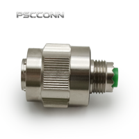 Connecteur circulaire industriel PSCCONN série D38999 à 4 broches, finition nickelée, blindage EMI, prise à verrouillage rapide