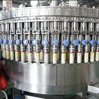 Machine de remplissage entièrement automatique pour boissons en conserve en aluminium, avec structure rotative de haute précision, pour boissons gazeuses et eau