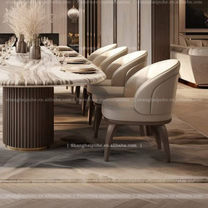 Ánh sáng hiện đại sang trọng bằng đá cẩm thạch mở rộng bàn ăn cho 12 người 3M-<span class=keywords><strong>4M</strong></span> bảng thiết kế nội thất cực lớn và tùy biến - Product Image 3