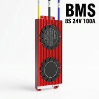 Водонепроницаемая BMS-система для LiFePO4 аккумуляторов 4S 8S 12В 24В 100А 200А 300А с общим портом для домашних систем хранения солнечной энергии