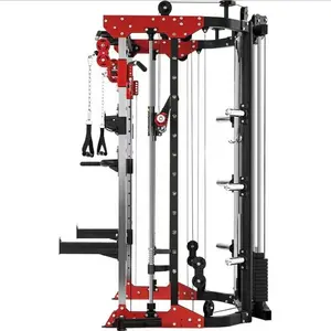 Groothandel Commercieel Gebruik Mutli-Functie Krachttraining Fitnessapparatuur-Smith Machine Power Rack Fitness Squat Rack