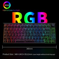 Clavier DK75 à échange de touches à chaud, batterie 4000 mAh, anti-ghosting complet pour PC, esports, saisie et usage quotidien