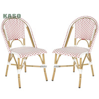 Chaise de salle à manger, jardin, restaurant, aluminium, corde, empilable, balcon, café, chaise à dossier en rotin, chaise de salle à manger sans accoudoirs, chaise d'extérieur en rotin