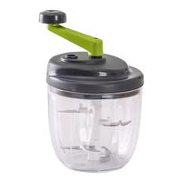 ABK IMPEX - Rebanador/Rallador Manual Multifunción de Acero Inoxidable Sostenible, Utensilio de Cocina de Plástico PP para Frutas y Verduras, 1 Pieza