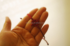 Pulsera de flores personalizada de fábrica, nudo de flor coreano tradicional, pulsera de nudo chino tejido a mano, pulseras de cuerda trenzada - Product Image 4