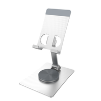 Support de téléphone portable universel à rotation 360°, en alliage d'aluminium, pliable et réglable, pour tablette, support de bureau réglable