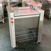 Machine à décortiquer la viande à haute capacité pour porc, bœuf, agneau, steaks, morceaux de filet, éplucheur de tendons et éliminateur de peau argentée pour boucherie