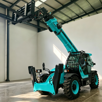 Nouvelle chargeuse frontale Longqing 4x4, chargeuse sur pneus de 4 à 5 tonnes, chariot élévateur télescopique de 18 m, moteur diesel à vendre