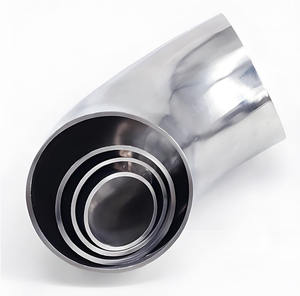 공장 가격 SS304 식품 등급 스테인레스 스틸 90 도 용접 팔꿈치 짧은 반경 DN20 일정 10S 위생 피팅 팔꿈치 - Product Image 6