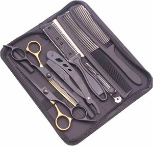 Hair Cutting Scissors 6'' JP Stainless <b>Barber</b> Scissors Thinning Shears Hair Scissors Haircut <b>Set</b> Comb Razor Dropshipping C1001 - Product Image 4