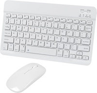 Clavier Bluetooth coloré ultra-plat sans fil, clavier portable pour tablette, téléphone, ordinateur portable, voyages d'affaires