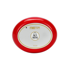 ปุ่มเรียกไร้สาย Meeyi รุ่น Y-V1 433.92Mhz สำหรับร้านอาหาร โรงพยาบาล คลินิก บ้านพักคนชรา - Product Image 1