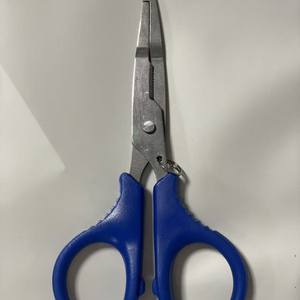กรรไกรตกปลาขนาดเล็ก Ztc209 สแตนเลสสตีล สีน้ำเงิน แบบวงแหวนเปิด 3Cr13 ที่ถอดตะขอ อุปกรณ์ตกปลาสำหรับกิจกรรมกลางแจ้งที่จำเป็น - Product Image 2