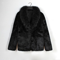 Veste en fausse fourrure de vison courte, nouvelle collection hiver, grande taille, luxe, pour homme