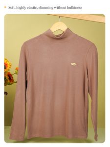 Chemise décontractée à col montant pour homme, nouvelle collection hiver, couleur unie, chaude et tendance, douce pour la peau - Product Image 3