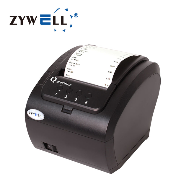 ZYWELL Thermal Receipt Printer 80mm Imprimante Thermique Queue Number Ticket Printer