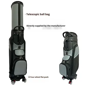 Bolsa de Golf Multifuncional Impermeable de Cuero Suave con Cuatro Ruedas y Cierre de Cremallera, Directo de Fábrica para Hombres y Mujeres // Multi- - Product Image 5