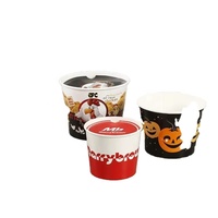 Vaisselle jetable récipient alimentaire en papier 65oz/85oz/93oz/130oz seau de poulet frit en papier kfc avec couvercle