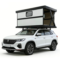 Carpa de Techo Eléctrica Ligera para 4 Personas, 4 Estaciones, con Bolsa de Almacenamiento de Aluminio, Carpa Rígida para Techo de Auto