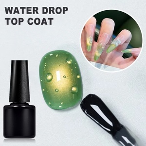 3D <b>Clear</b> Water Drop Top <b>Coat</b> Gel Nail Polish Crystal Water Drop Design No Wipe Soak Off Water Droplet Nail Art Functional Gel - Product Image 3