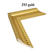 Peinture murale dorée baroque en bois en gros, moulage de cadre de miroir, bricolage en vrac