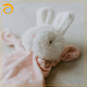 Copertina di Sicurezza per Neonati con Cucciolo e Coniglietto, Peluche Morbido a Pois, Coperta Calmante per Neonati - Product Image 6