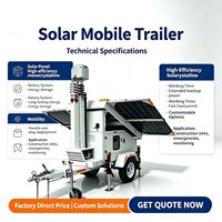 Anpassbare Farbige 4G & WLAN PTZ-Kamera 7m Mast Solar-Lichtturm für CCTV-Kamera