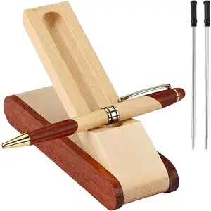 Werbe Holz stift Set mit benutzer definierten Logo Holz Stift Fall Förderung Holz Stift mit Box