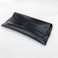 Vente en gros de grands étuis noirs Boîte à lunettes simple design cassette à la mode Etui à lunettes de soleil