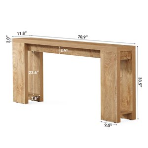 Table console paysanne longue et étroite avec 0 libération de formaldéhyde Derrière le <span class=keywords><strong>canapé</strong></span>. - Product Image 2