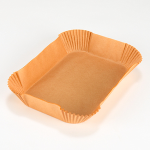 Papier de cuisson parchemin pour <span class=keywords><strong>friteuse</strong></span> à <span class=keywords><strong>air</strong></span> rectangle Offre Spéciale 8.6x5.5in pour <span class=keywords><strong>friteuse</strong></span> à double <span class=keywords><strong>air</strong></span> Ninja Gourmet pour la cuisson du pain - Product Image 3