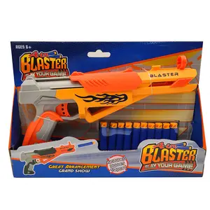 Jeu de tir pour enfants avec cibles en EVA, pistolet à balles souples longue portée avec 10 balles - Product Image 4