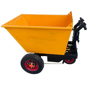 Camión Volquete Eléctrico de Tres Ruedas, Chasis de Acero Amarillo, Motor de 800W, Diseño Compacto, Carro de Carga Industrial - Product Image 2